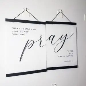 Pray Christian rope frame