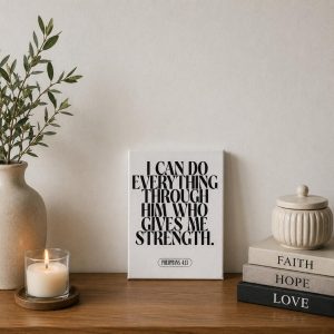 I Can Do All Things” Framed Canvas